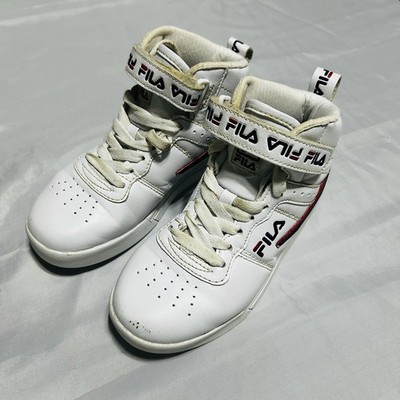 Fila White Sneakers For Kids Size 13 High Top