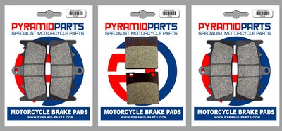 Front & Rear Brake Pads (3 Pairs) for Kawasaki ZX-12R 1200 Ninja