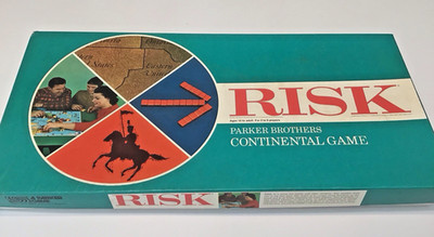 1968 Risk Game Parker Brothers Wood Pieces in Very Good Shape EXTRAS PLUS