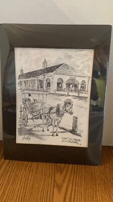 Brent McCarthy Signed B&W Print Cafe' Du Monde 1981