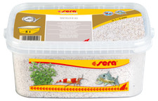 Sera Gravel White Kies Weiß 3 L - abgerundeter Bodengrund für Aquarien