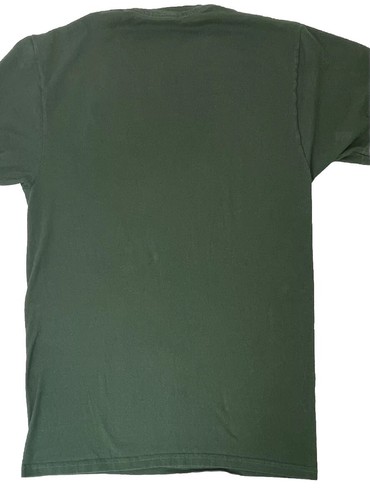 Vans Herren T-Shirt Medium Grün Kurzarm Freizeit Baumwolle Gelb Grafik - Bild 2 von 3
