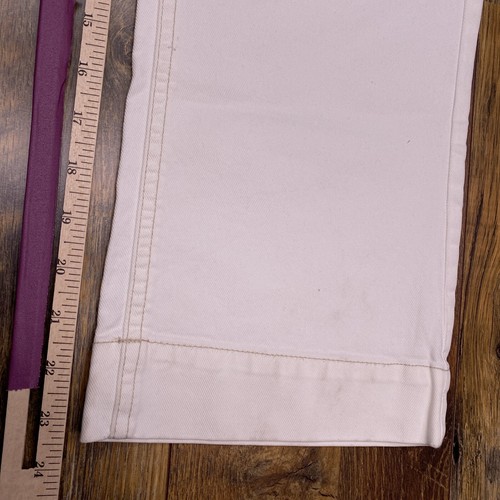 Calvin Klein Crop Jeans Womens 12 White Stretch New - Picture 12 of 12
