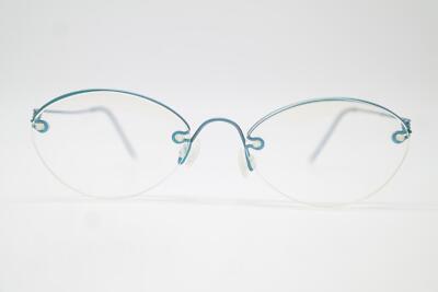 Vintage Ticoline Eyeglasses Without Blue Half Rim Frame