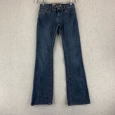 C'est Toi Premium Bootcut Denim Jeans Women's Blue Flap Back