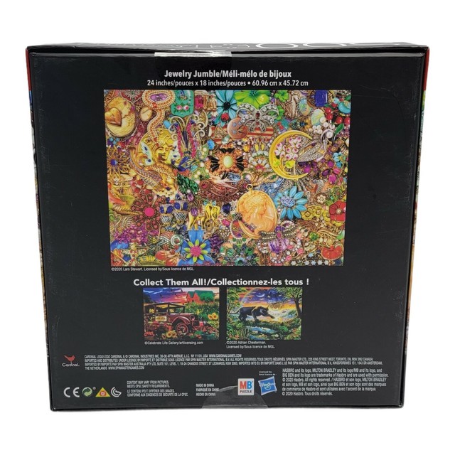 Jewelry Jumble 500 Piece Foil Effect Jigsaw Puzzle by Milton Bradley 24 X 18 for sale online eBay