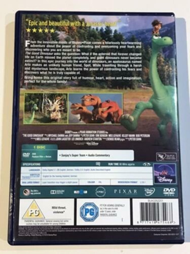 The Good Dinosaur DVD Children's & Family (2016) Quality Guaranteed - Picture 2 of 9