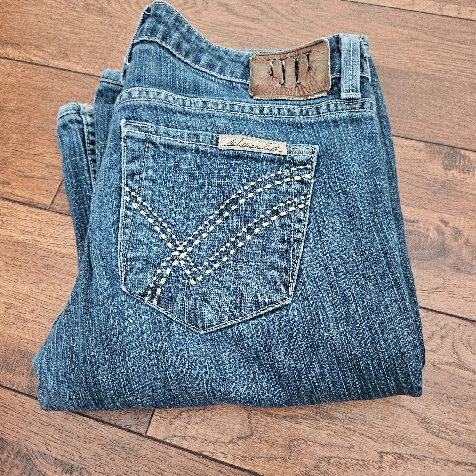 William Rast Denim William Rast Jeans Madison Vintage Flare Dark Stonewashed Distressed ...