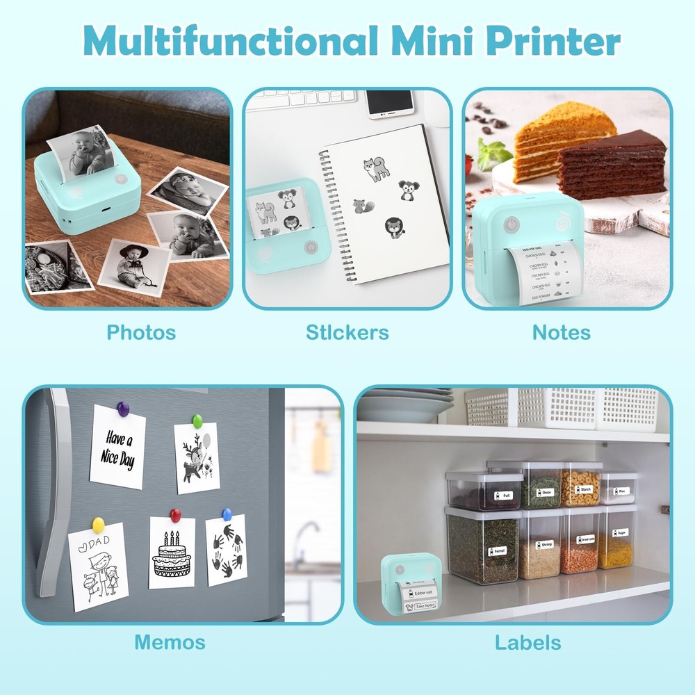 Portable Bluetooth Thermal Label Maker Machine for Home Office Shipping