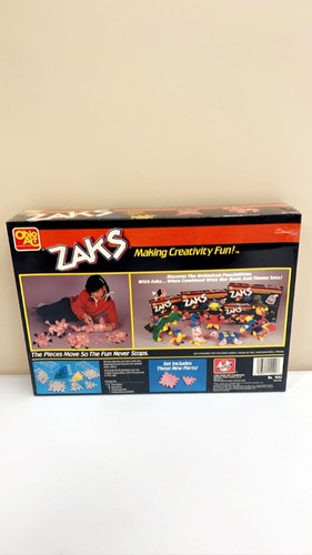 1987 Ohio Art ZAKS Building Kids Toy Play Set Positively Pink Bunny NIB Sealed - Picture 6 of 9