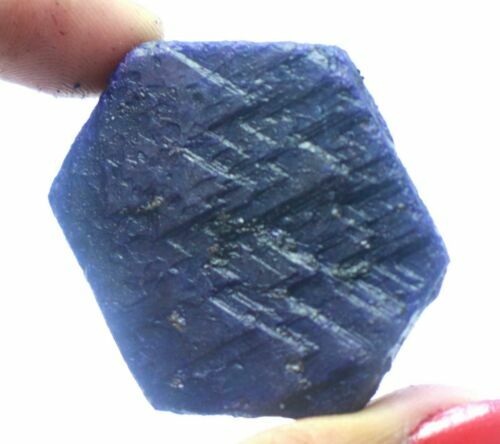 Natural Blue Sapphire 159 Ct EGL Certified Uncut Dyed Rough