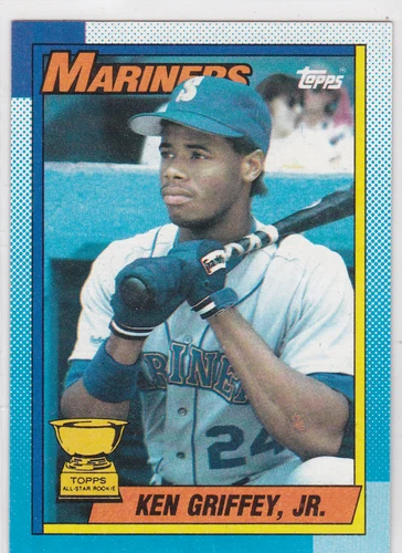 KEN GRIFFEY JR. All-Star ROOKIE CARD Topps Baseball SEATTLE MARINERS M's!