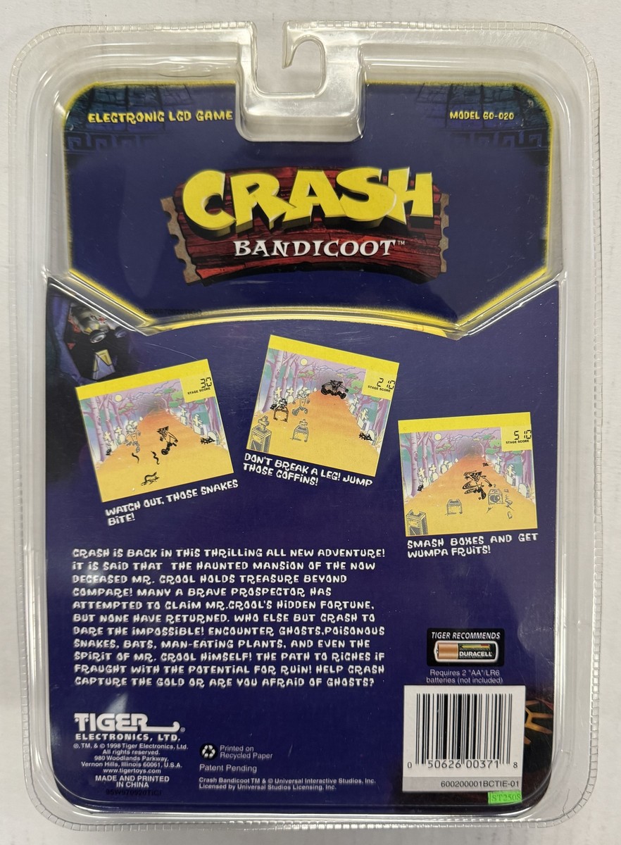 Crash Bandicoot LCD Game (Tiger Electronics, 1998) New in