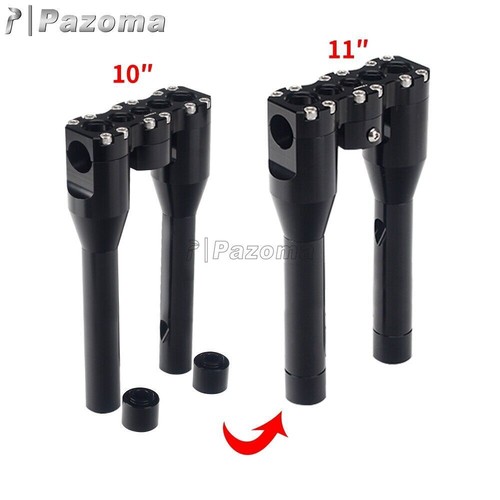 Kit de abrazadera superior elevadores de manillar de 1"" para Harley Club Style Street Bob Softail Dyna - Imagen 19 de 24