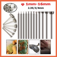 Diamond Rotary Drill Bit 1-16mm Grinding Cutting Burr Set for Dremel Rotary Tool