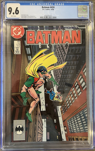 Batman #424 (1988) CGC 9.6 WP - Jim Starlin Story - 1st Printing - DC