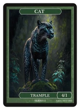 Cat Token Givememana Tokens Series 2 Magic the Gathering MTG Drizzt Do'Urden
