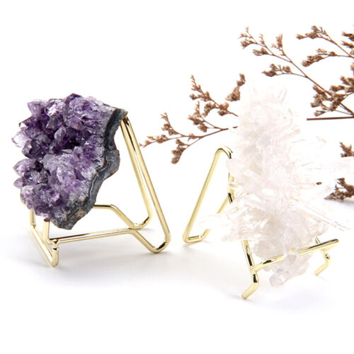 Antique Alloy Crystals Agate Display Stand Holder Base Rack Photography Pr_i; - Picture 6 of 10