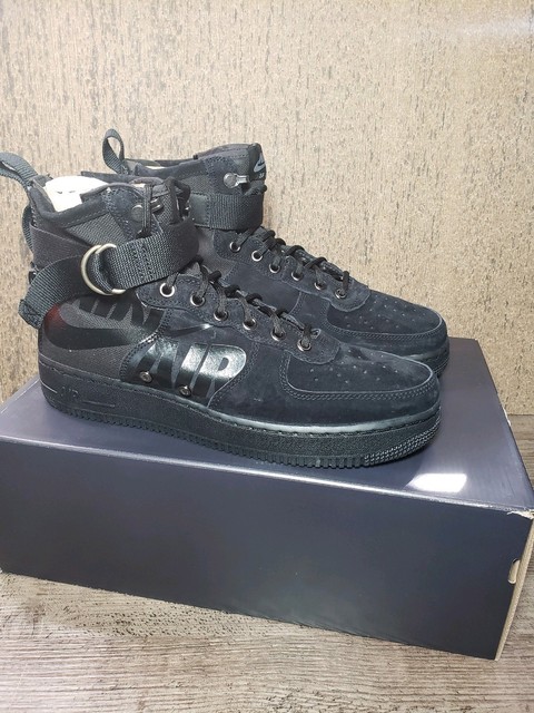 sf air force 1 mid black cool grey
