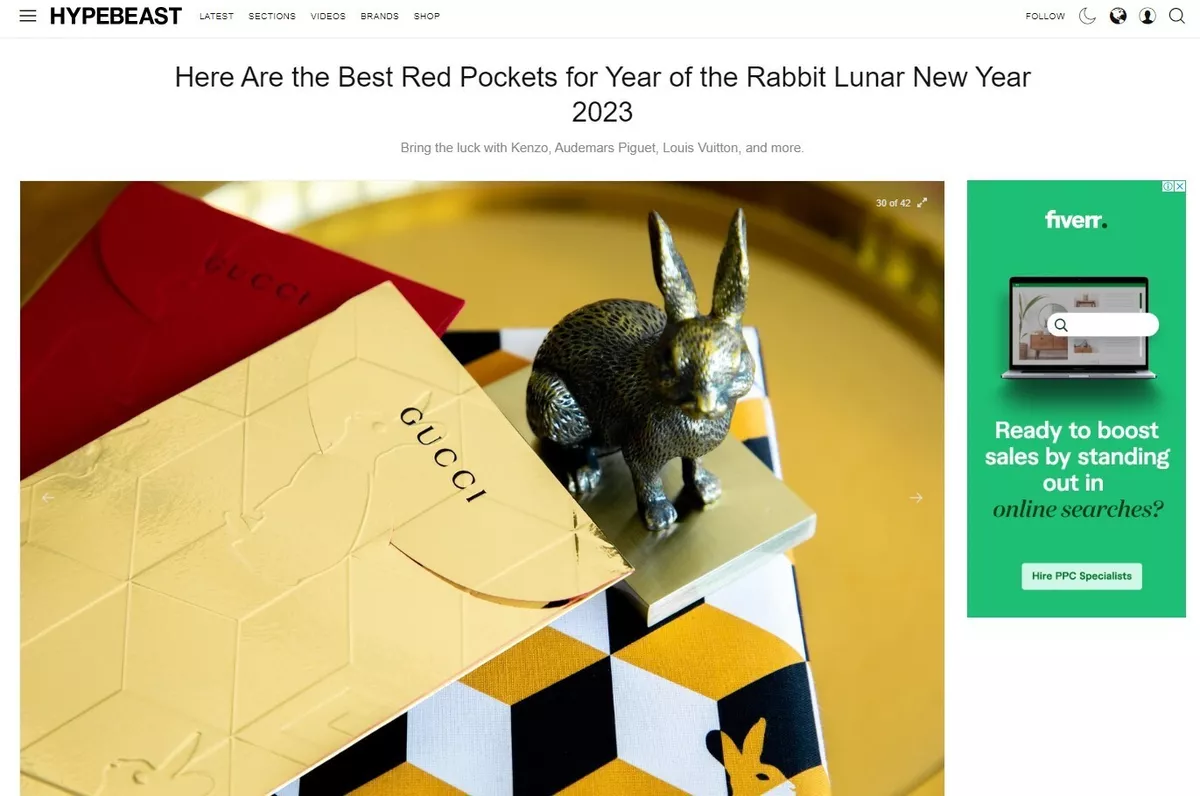 Year of the Rabbit 2023 Hypebeast Red Pockets