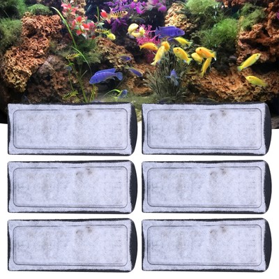 6Pcs Aquarium Filter Cotton Replacement WallMounted Filter Accessory For Fish