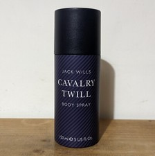 Jack Wills Cavalry Twill 150ml Body Spray Aerosol Deodorant Discontinued UK