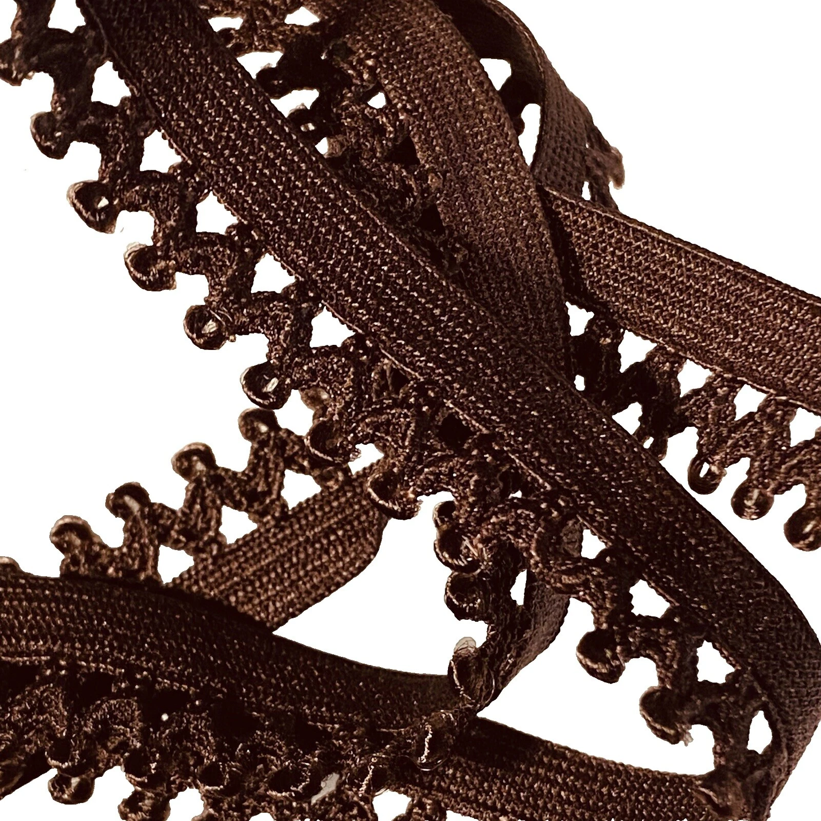 Upholstery Brown Elastic Sewing Trims