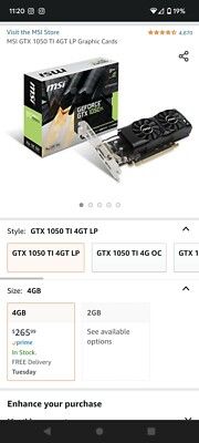 GTX 1050 Ti LP HP EliteDesk 800 G2 SFF PC Core i7-6700 GHz