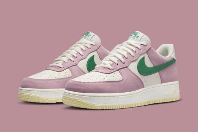 Nike Air Force 1 '07 LV8 Low Back 9 Soft Pink Malachite Nby FV9346-100 sz 10 Men