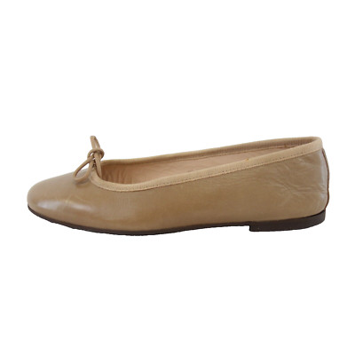 Gallucci Ballet Flats Brown Womens Flat Shoes Loafers Genuine Leather Slip On 37 New