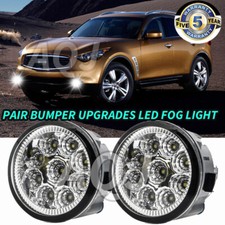 Pair Bumper White Led Fog Light Driving Lamps For Nissan Ni2590103 2152030naq Pair Bumper White Led Fog Light Driving Lamps For Nissan Ni2590103 2152030naq
