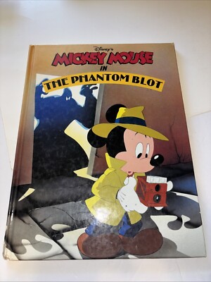 1990 Walt Disney's MICKEY MOUSE IN THE PHANTOM BLOT - Illustrated Storybook