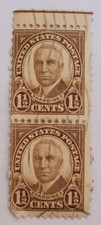 US Postage Stamp ~ Warren Harding ~ 1½¢ Brown Stamp (2) ~Cancelled ~ c.1930