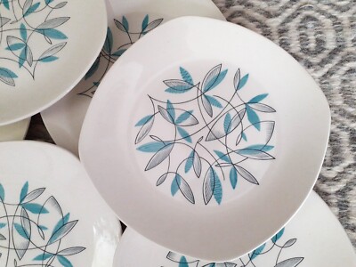 Midwinter Mid Century Stylecraft Cassandra Muster Beilagenteller x6