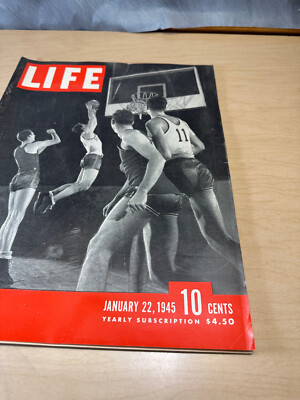 Basketball magazine clinic 51冊セット Life Magazine January 22 1945 St. John's basketball team WWII