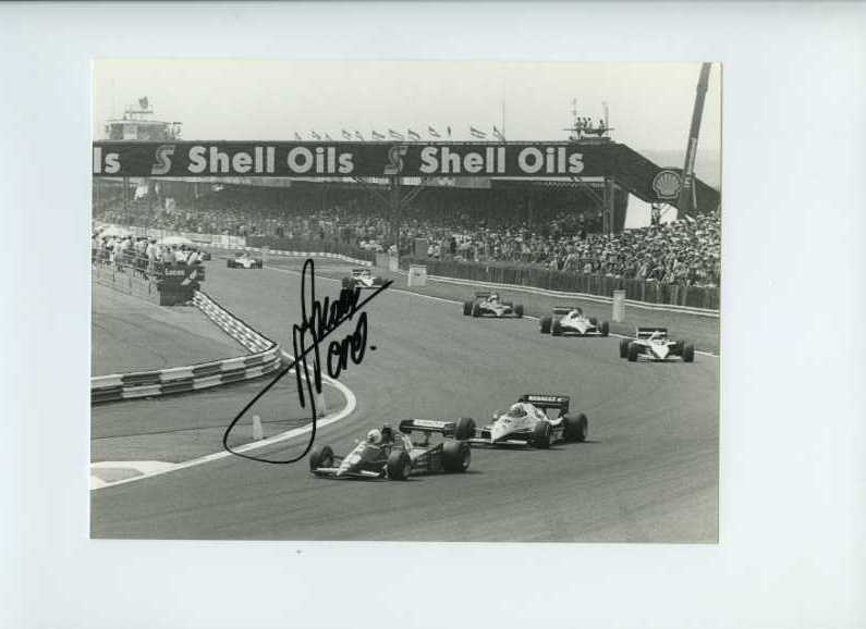 Rene Arnoux Ferrari 126 C2B British Grand Prix 1983 Signed Press