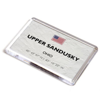 KÜHLSCHRANKMAGNET - Upper Sandusky - Ohio - USA - Lat/Long