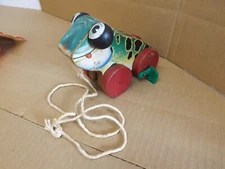 Vintage Fisher Price Jolly Jumper #450 Wooden Pull Toy
