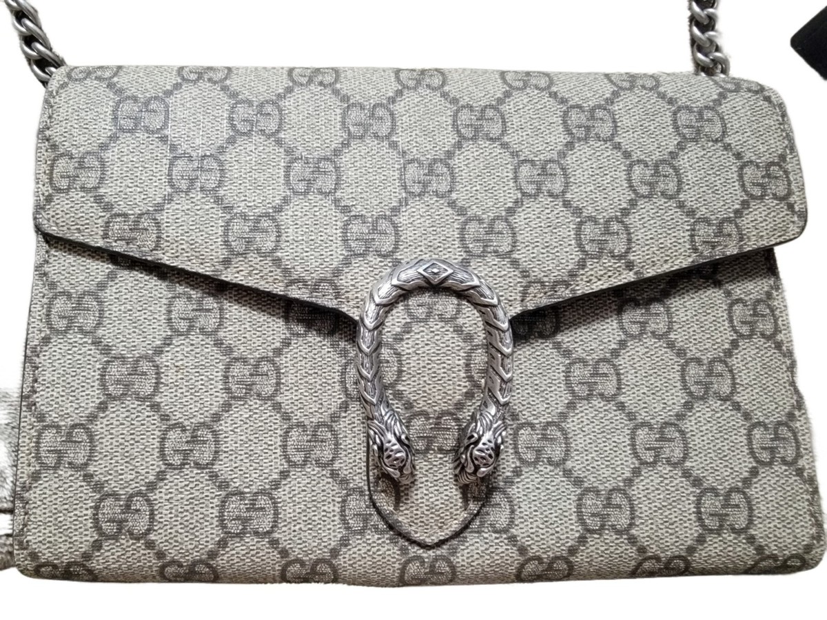 GUCCI DIONYSUS GG SUPREME CHAIN WALLET - BARELY USED | eBay