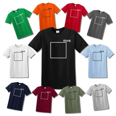 THINK OUTSIDE THE BOX | Men's | T-SHIRT FUNNY | TOP TEE