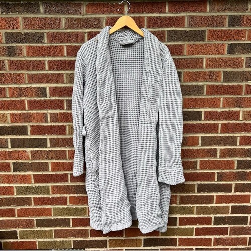 Brooklinen Gray Waffleknit Towel Bath Robe