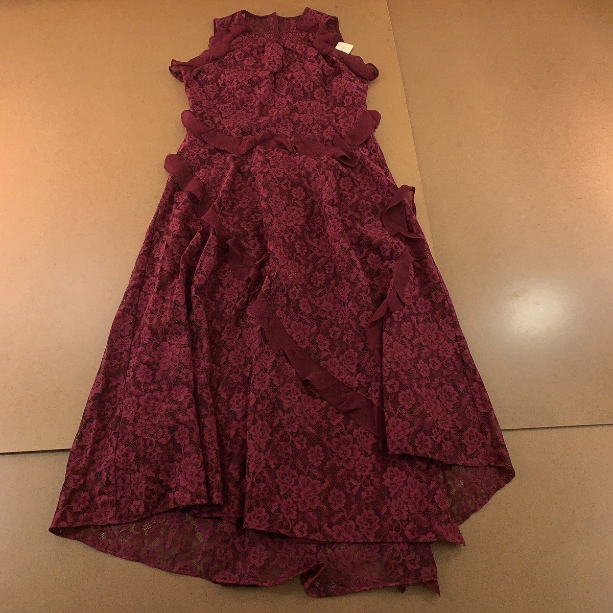 Orsay Lace Dress Sundance Women's Size Small Cabernet D'Orsay Lace