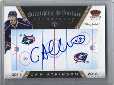 CAM ATKINSON 2011-12 Panini Crown Royale Scratching The Surface Rookie Auto