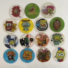 Lot of 15 CRYSTAL Tazos SpongeBob Mexico Sabritas SpongeBob tazo