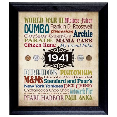 NEW  A Year in Time Celebration Wall Frame Collection 1977
