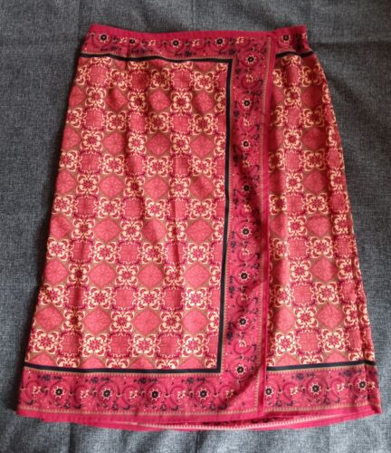 Skirt 20W New Women Dag Harbor Red Knee Length Elastic Waist