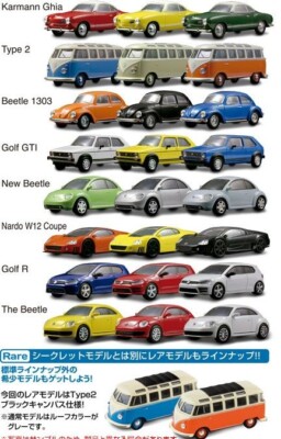 Kyosho 1/64 Volkswagen Golf R blue Volkswagen Minicar