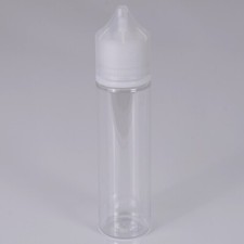 Chubby Gorilla 60ML V3 Unicorn Bottle Clear w/ Natural Cap 10 Pack 