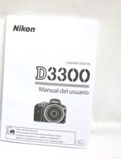 Nikon D3300 Camera Digital User's Manual/Guide In Spanish