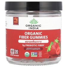 Organic Fiber Gummies, Strawberry, 60 Gummies